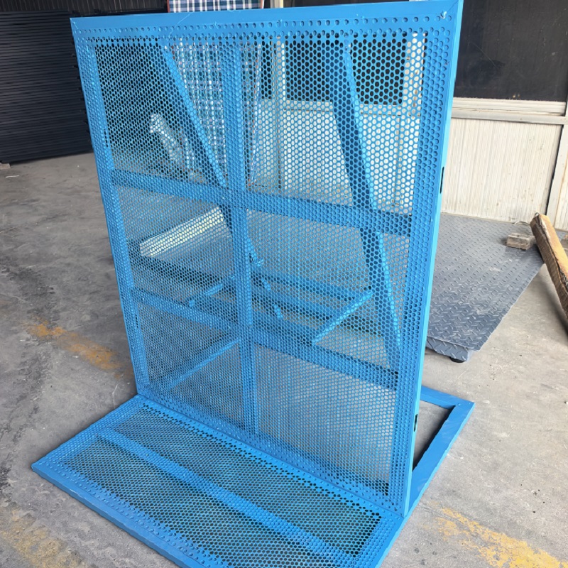 可折叠防爆铁马护栏 便捷运输安装