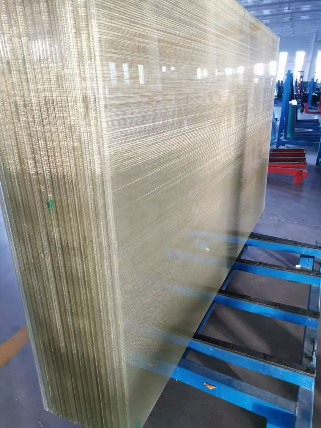 金属铜丝网夹胶玻璃