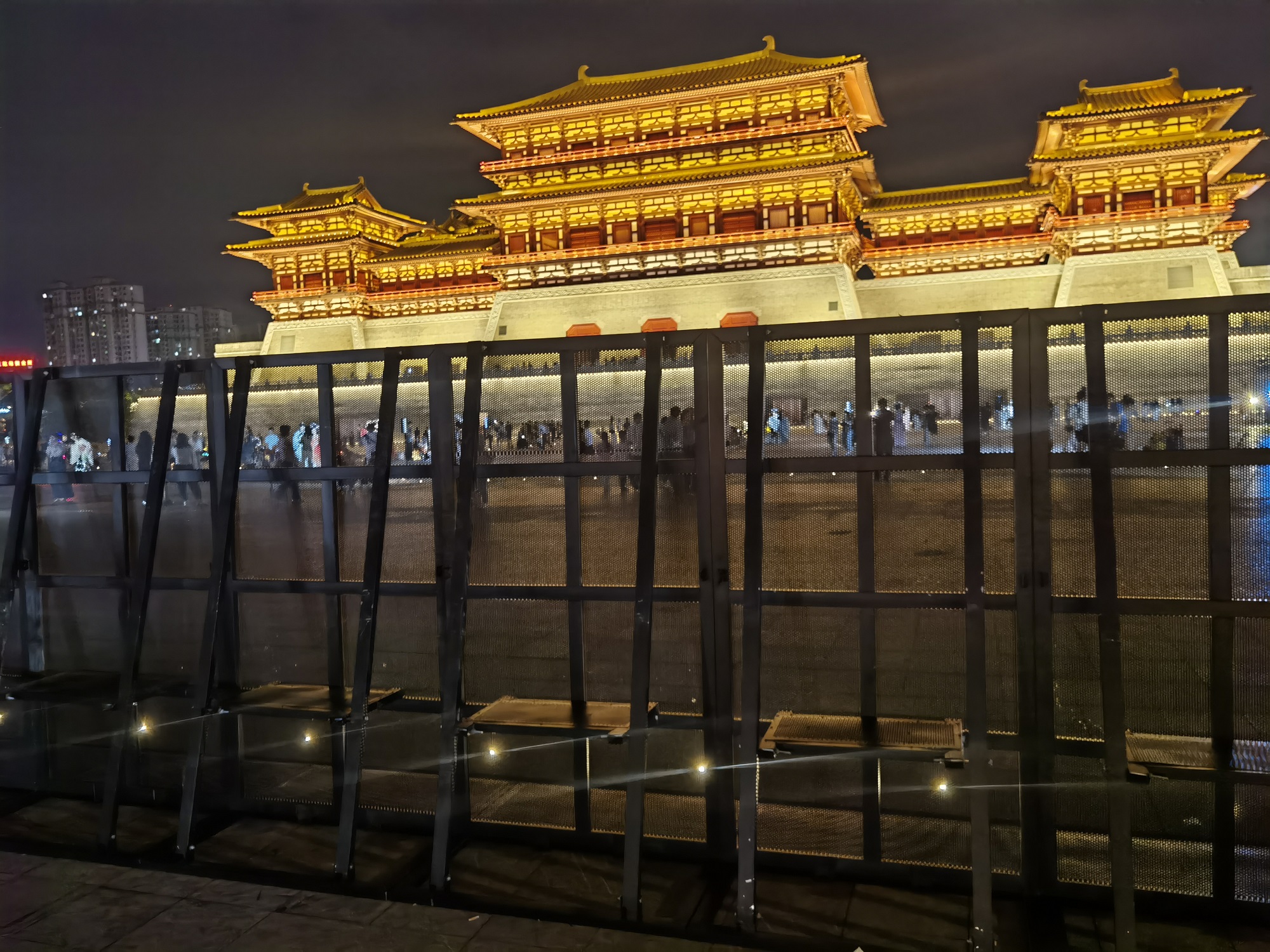 可折叠防爆铁马护栏 便捷运输安装